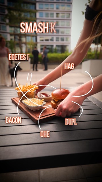Mi kerül a smash burgerbe?