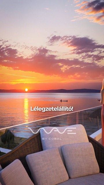 Naplemente a Balaton partján